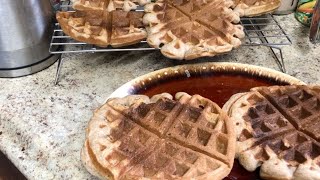 DIY Krusteaz Applesauce Waffles [upl. by Aisanahta]