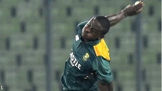 Kagiso Rabada hattrick with 6 wicket against bd 2015 [upl. by Atinar165]