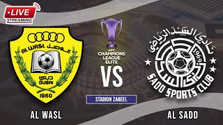 🔴AlWasl vs AlSadd  Champions League Elite AFC  LIVE STREAMING 2024 [upl. by Gherlein]