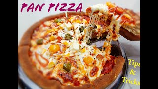 Pan Pizza Recipe  The best homemade Pizza you will ever eat  Start to Finish all tips  veg pizza [upl. by Hniv934]