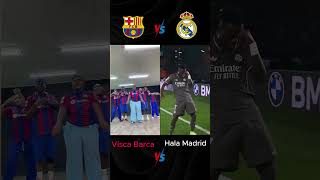 Visca Barca ❤️vs Hala Madrid🤍 football viscabarsa halamadrid realmadridvsbarcelona trending [upl. by Jarrad]