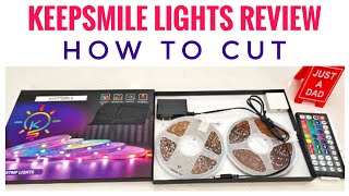 Keepsmile 100ft Led Light Review amp How To Set up amp Cut  Turn Demo [upl. by Glynnis]