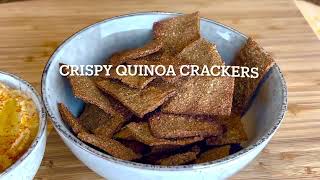 Crispy quinoa crackers recipe  Glutenfree Vegan easy to make [upl. by Eirrem]