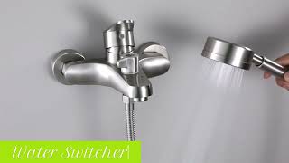 Filer SUS 304 Stainless Steel LeadFree Shower Faucet Bathtub Tap Set [upl. by Nayrbo132]