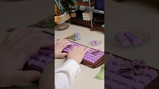 Purple Ceramic Keycaps with Artistic Elegance and Thock [upl. by Chastity]