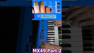 Part 2  Demo of ADSR and other basic subtractive synthesis elements using a Yamaha MX49 [upl. by Ferree524]