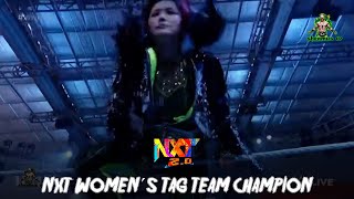 WWE IO shirai Entrance as Nxt women´s Tag Team Champion  NXT 20 Oct 19 2021 [upl. by Ayerim956]