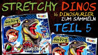 Craze ® Stretchy Animals Dinos  16 Dinosaurier zum sammeln  Teil 5 inkl Farbwechsel amp GITD Test [upl. by Arluene607]