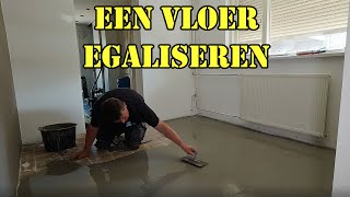 Een vloer egaliseren hoe doe je dat Kantoor update [upl. by Notgnilliw]