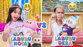 LEIKA MERAWAT BAYI LABUBU KOTA VS TOMPEL LABUBU DESA 😍 LABUBU RAKSASA MELAHIRKAN BAYI KEMBAR [upl. by Els]