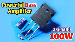 DIY 5200 Transistor Amplifier Heavy bass and powerful amplifier [upl. by Natala43]