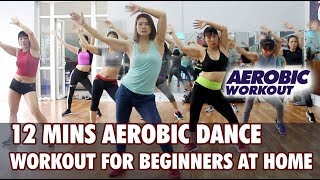 12 mins Aerobic dance workout for beginners at home l Aerobic dance workout easy steps l Aerobic [upl. by Parik795]