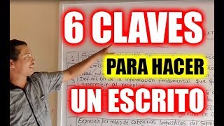 6 CLAVES PARA HACER UN TEXTO ESCRITO  ¿Cómo elaborar un excelente TEXTO  Wilson te Educa [upl. by Cressida596]