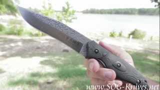 SOG Forge Knife FG01L  Video Demo [upl. by Aicenod731]