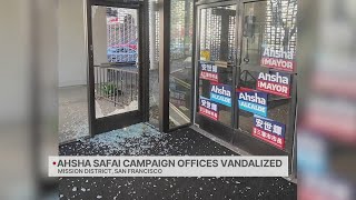 Ahsha Safais campaign office vandalized [upl. by Rehportsirhc]