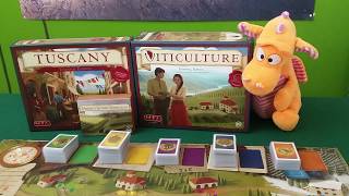 Viticulture Tuscany  Solo Playthrough [upl. by Ozmo502]