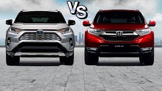 Войны кроссоверов Toyota RAV4 2019 vs Honda CR V 2018 [upl. by Annoynek]