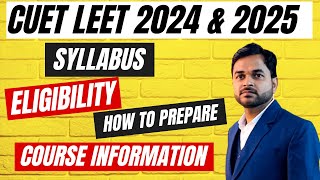 CUET LEET 2024 amp 2025 Course InformationPolytechnicPathshala [upl. by Atnaloj]