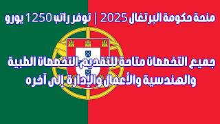 منحة حكومة البرتغال 2025 توفرراتب 1250 يورو [upl. by Airekat]