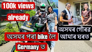 অসমৰ পৰা Bike লৈ Germany ত Our Pride ridersmb 100k views 🙏🏻 [upl. by Olnay]