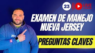 EXAMEN TEORICO DE MANEJO NEW JERSEY 2024 I Aprobarás con estas preguntas 23 [upl. by Bullis868]