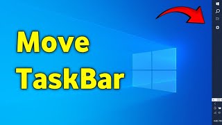 How to Move Taskbar in Windows 1011 [upl. by Aicala]