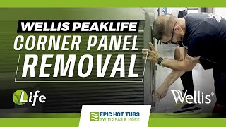 How to Take Off the Corner Panel on Wellis PeakLife Hot Tubs [upl. by Eillod]