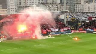 19052018 RAFC fans op KV Oostende [upl. by Enaffit392]