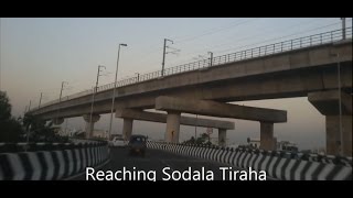 Jaipur Elevated Road bridge under Jaipur Metro train track  Elevated Road India [upl. by Yxor617]