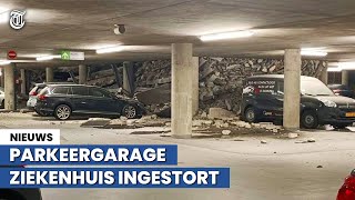 Eerste beelden ingestorte parkeergarage ziekenhuis Nieuwegein [upl. by Kuhn]