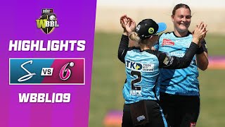 Adelaide Strikers v Sydney Sixers  WBBL09 [upl. by Burne]