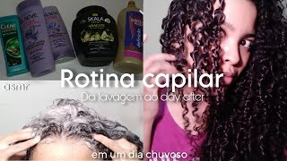 Rotina capilar de hidratação completa 🧖🏽‍♀️✨🚿em um dia chuvoso bem aesthetic [upl. by Aliab]