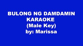 Marissa Bulong Ng Damdamin Karaoke Male Key [upl. by Iverson]