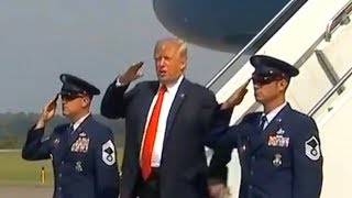 President Trump arrives in Morristown New Jersey August 17 2018 Morristown Municipal Airport Pr [upl. by Seravaj]