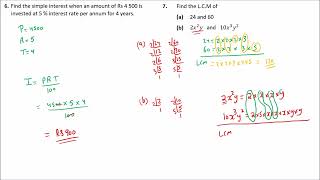 Grade 8 maths Test paper 5 video 1 [upl. by Zeena556]