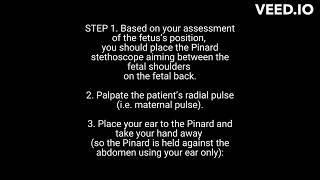 OSCE Auscultation with Fetoscope abdominal Examination [upl. by Nylad178]