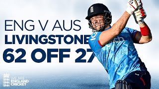 28 Runs From Final Over 🤯  Liam Livingstone Smashes Huge 62 Off 27  England v Australia 2024 [upl. by Aenahs]