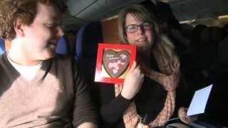 Valentine on board a KLM flight [upl. by Eliathas]