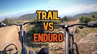 TRAIL VS ENDURO  COMPARATIVA DE BICICLETAS DE MOUNTAIN BIKE [upl. by Pattison]