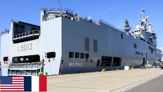 US Marines aboard the French ship BPC Mistral during a Joint Exercise [upl. by Baelbeer]