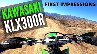 Kawasaki KLX300R — Test Ride amp First Impressions [upl. by Ibocaj857]