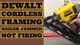 Dewalt Framing Nailer Jammed Wont Fire Cordless 20V DCN692B [upl. by Ingold]