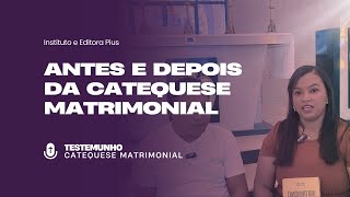 Testemunho de Kamylla e Coimbra sobre a Catequese Matrimonial [upl. by Isoais]