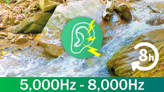 Tinnitus counteracting sound 5kHz  8kHz and babbling brook sound [upl. by Athalie962]