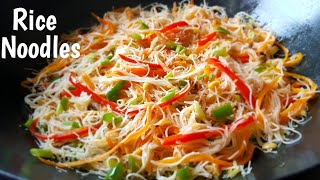 Rice Noodles and Vegetables Stir fry  Easy Rice Noodles Recipe Pancit [upl. by Power]