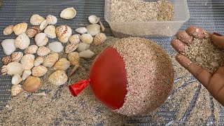 How To Make Flower Vase From Seashells And Sand  Flower Pot Making [upl. by Nevaed]