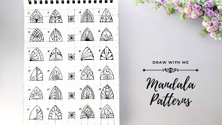 Easy Mandala Patterns  Mandala Art  Mandala Patterns Tutorial  How to draw Basic Mandala Patterns [upl. by Shantee887]