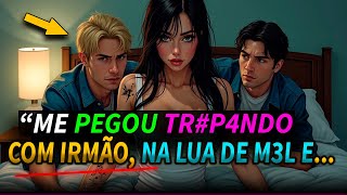 ME P3GOU NO FLGRA COM SEU IRMÃO BOMB3IRO NA LUA DE DOCES E Relatos [upl. by Leirza]