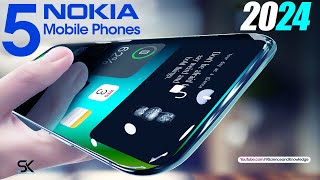 TOP 5 New NOKIA Smartphones 2024  Latest Mobile Phones 2024 [upl. by Alakam]