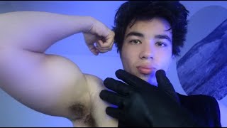 ASMR Leather Gloves Bicep Taps For Pure Tingles [upl. by Enyluqcaj]